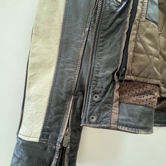 River Road Dame Vintage Leather Motorcycle Jacket - Picture 6 of 9